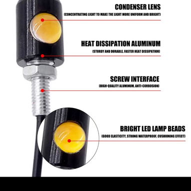 Tornillos para la chapa de su carro o moto con luz led ojo de angel espectaculares cero multas por luz de chapa. - Img 80720926