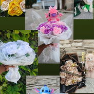 Combo de Regalo, Ramo de rosas peluche y botella - Img 53576590