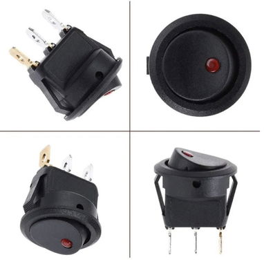 INTERRUPTOR AUXILIAR EXTRA CON LED DE AVISO DE ENCENDIDO PARA FUNCIONES AGREGADAS DE LUCES, AUDIO, ETC - 3/3