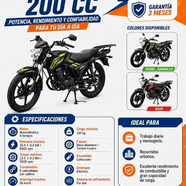 Motos de GASOLINA/ COMBUSTIÓN económicas - Img 125406751