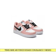TENIS NIKE AIR FORCE ROSADO CON BLANCO Y NEGRO - Img 55759564
