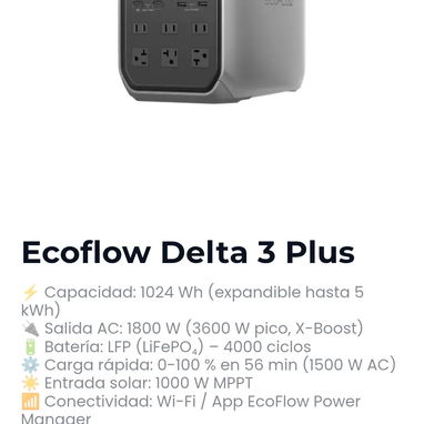 Ecoflow Delta 3 plus vedado - 2/2