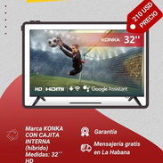Televisor (TV) KONKA de 32” con cajita interna - Img 55664780