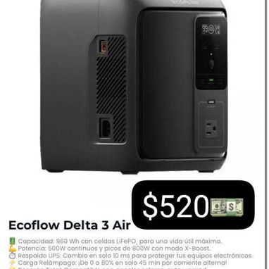Cansado de los apagones? Con EcoFlow tendrás electricidad siempre! - Img 120867342