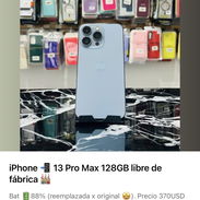iPhone 13 Pro Max 128GB libre de fábrica. Bat 88% - Img 55895679