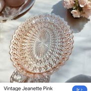 Fuente ovalada Vintage Jannette Pink - Img 53623316