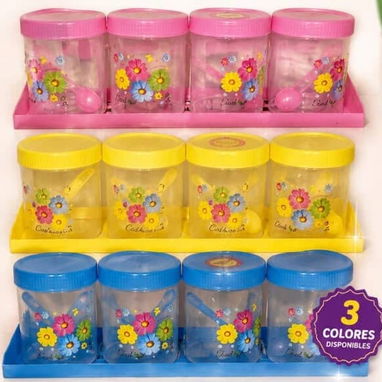 Set de potecitos condimenteros con cucharitas medidora - 2/2