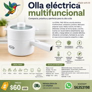 OLLA ELÉCTRICA MULTIFUNCIONAL KORAL. Sartén multifuncional. Olla que funciona con ecoflow - Img 56870828