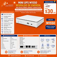 Mini UPS / Power Bank Respaldo para Routers y Equipos de Seguridad - Img 55966713