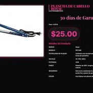 PLANCHA DE CABELLO ROYAL - Img 57284469