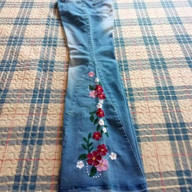 Pantalón de mezclilla campana talla L - 3/3
