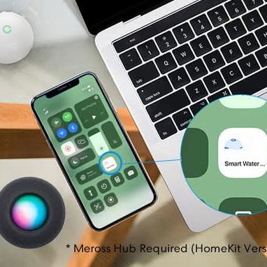 Detector inteligente de fugas de agua, sensor de agua WiFi compatible con Apple HomeKit, SmartThings, IP67 impermeable c - Img 123465501