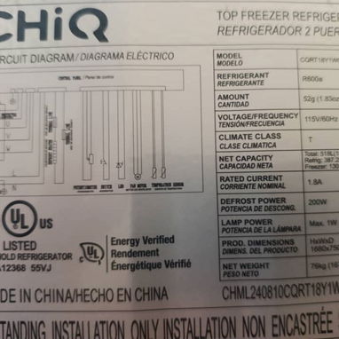 Vendo refrigerador Marca Chiq. Grande! - Img 126648677