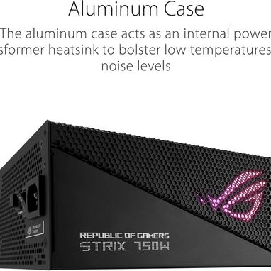 Fuente modular, certificado Gold 80+ ASUS ROG Strix 750W Gold Aura Edition new 52815418 - Img 111276260