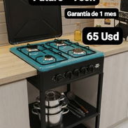Cocina a gas Full-Tech de 4 Hornillas con Organizador, Garantía de 1 mes, Entrega por un mínimo costo adicional - Img 53606377