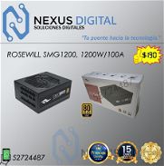 Fuente ROSEWILL SMG1200 1200W/100A, 80+ ORO, Full modular, NUEVA en caja - Img 45151262