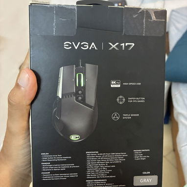 Mouse Gamer EVGA X12 (Blanco) y EVGA X17 (Negro) - Img 126299785