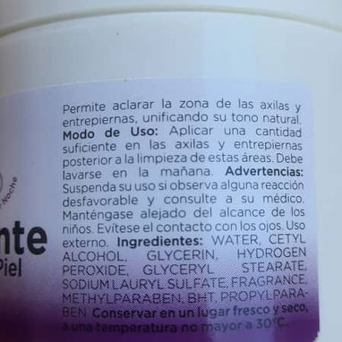 Crema aclarante 100mg, para manchas de entrepiernas y axilas - 2/2
