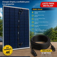 COMBO DE PANEL SOLAR 450W BIFACIAL MONOCRISTALINO + Cable solar de 10 Metros de regalo* - Img 56454461