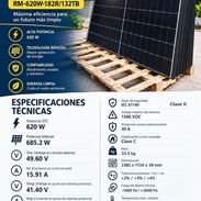 Panel solar bifacial Ronma de 620w: $190 usd - Img 57575868