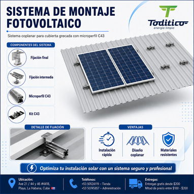 TODITICO | ENERGÍA LIMPIA!! SERVICIOS, PANELES SOLARES, ESTRUCTURAS, COMPONENTES ELÉCTRICOS Y MAS.... - Img 123691517