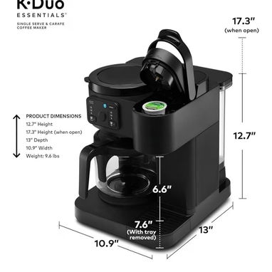 ☎️53544655 🛵 Entrega Disponible ⭐Cafetera Keurig K-Duo Essentials para Café Caliente y Frío con Jarra de Vidrio ⭐ - Img 124418515