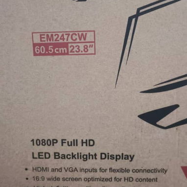 Vendo Monitor SMI 23.8” Full HD 1080p – HDMI + VGA - 2/2