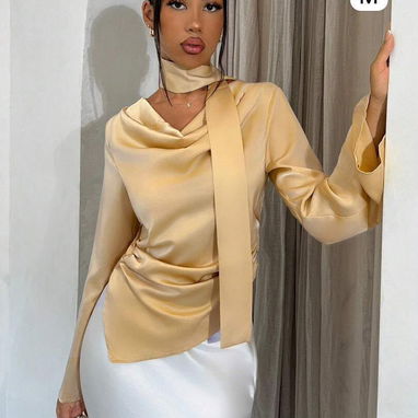 Blusas magas largas elegantes - 9/10