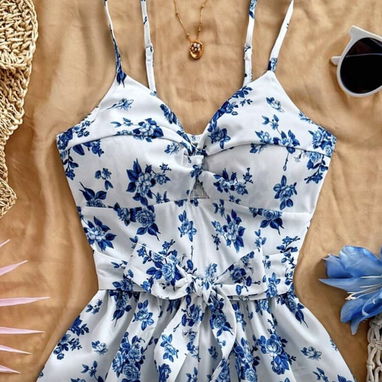 Mono con estampado de flores - Img 108356155