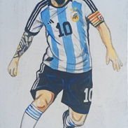 Pintura original de Messi - Img 56288302