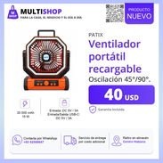 Ventilador portátil recargable - Img 57854430
