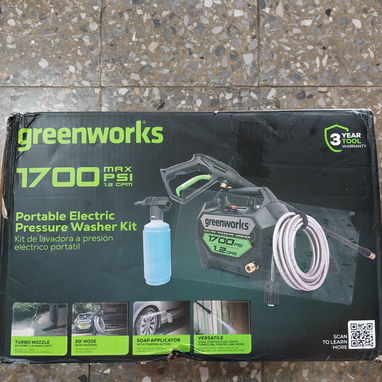 Hidrolavadora profesional Greenworks 1700psi nueva en su caja-160usd - Img 122230950