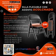 💺SILLA 💺PLEGABLE CON ASIENTO ACOLCHADO. MENSAJERÍA VON FACTURA Y GARANTÍA. TLF 54833699 - Img 51539875