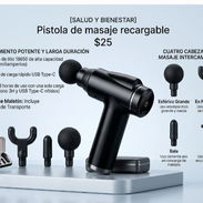 Pistola de masaje recargable - Img 56926743
