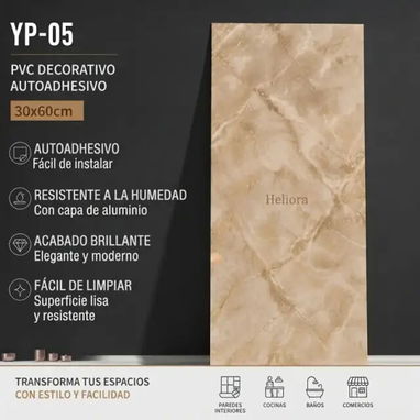 Paneles de PVC y revestimientos adhesivos para el hogar - 3/4