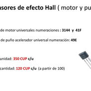 R02 Vendo sensores de Motor 3144 y 41F y de Puño 49E, universales - Img 55046957
