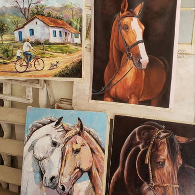 Se realizan cuadros decorativos ,retratos por encargo en oleo sobre lienzo - Img 121139147