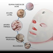 Mascara led Facial para piel con fototerapia de 7 colores  Utilizala y reduce tus poros, trata y reduce el acne, aclara - Img 57527513