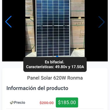 Panel solar 400w, 595w, 600w, 620w, 630w y 635w - 2/6