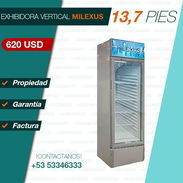 Nevera Exhibidora Vertical De 13,7 Pies MILEXUS. Producto con factura y garantía que usted estrena - Img 50475043