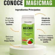 Formulado por Frank Suárez. Pensado para tu bienestar. MagicMag: magnesio altamente absorbente con sabor a fresa limón. - Img 57704785