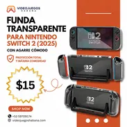 Funda transparente para Nintendo Switch 2 (2025) con agarre cómodo | videojuegoshabana.com - Img 55490739