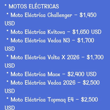 Patinetas y Moticos Eléctricas, Bicimotos y Motos Eléctricas, Motos de Gasolina (Automáticas y Deportivas) y Triciclos - 6/10