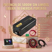 ⚡ Inversor de Corriente VEVOR 5000W (Pico 10000W) 12V a 120V Convierte la corriente de tu batería de 12V en 120V AC para - Img 57019612