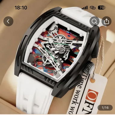 Reloj de lujo, elegante para hombre. Cuarzo, de batería. Similar a Richard Mille - Img 123341538