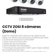 CCTV ZOSI 8 cámaras (Domo). Sistema 8 cámaras resolución Full HD 1080P. Para exteriores. Nuevo - Img 52814490