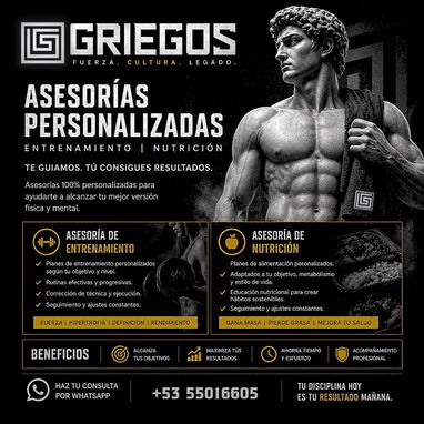 Griegos Shop | Suplementos - Accesorios - Ropa deportiva - AsesorÃas | - Img 123764399