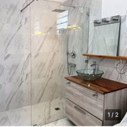 ✨🚿 Convierte tu baño en un oasis de bienestar con nuestros paños fijos de vidrio ✨ - Img 58349141