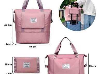 Bolso de viaje expandible y  bolso pink gimnasio - Img 50681442