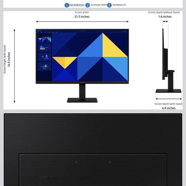 UFF!!_MONITORES DE PC SAMSUNG y DELL 24” IPS_LED|BORDE FINO|FULL HD|100Hz|SALIDAS(HDMI + VGA)|SELLADOS EN CAJA. 54109151 - Img 110756595